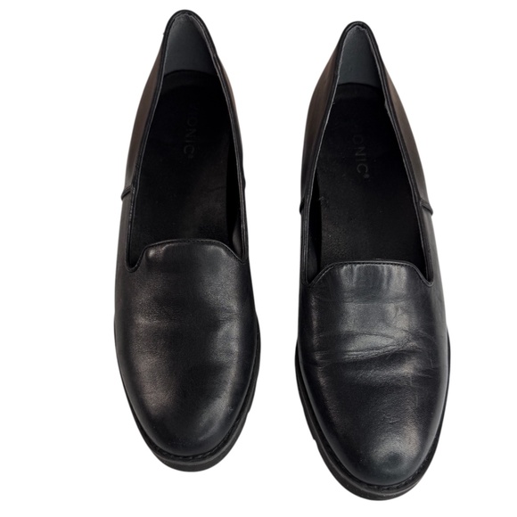 Vionic Willa Wedge Loafer Black Leather Slip On Comfort Shoe Size 11 - Picture 7 of 12